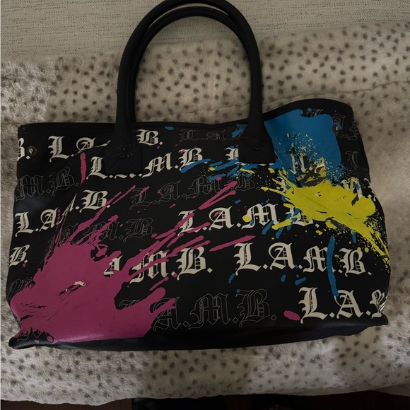 L.A.M.B. Vibrant Splash Tote Bag - Picture 3 of 4